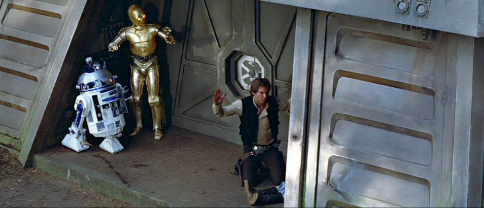 R2 in ROTJ with all his tools out