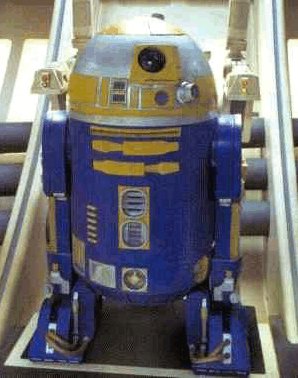 R2-B1, the blue-golden droid